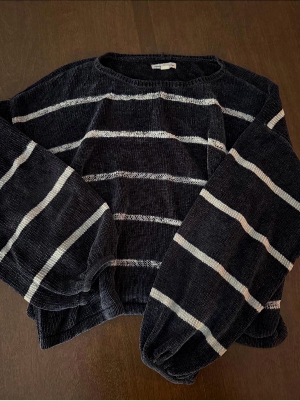 American Eagle Striped Fall Sweater | L